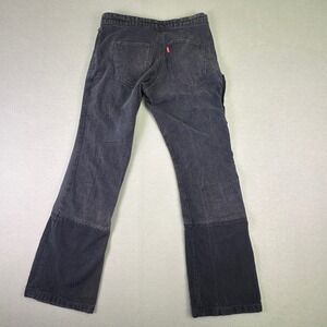 Levi's Women's Black Utility Cargo Pants 3M Medium Patchwork Straight‎ VTG Y2K